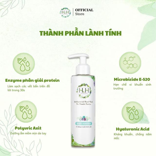 Combo Xịt Phụ Khoa HH 50ml + Nước Giặt Tay Đồ Lót Hữu Cơ HH 200ml Chiết Xuất Tự Nhiên An Toàn Cho Da Nhạy Cảm