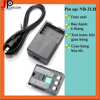 Bộ 1 Pin 1 Sạc cho máy ảnh CANON NB-2L/ 2LH