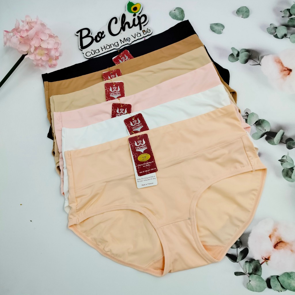 [Combo 2-5-10] Quần lót nữ thun lạnh trơn Cạp Cao 55-65kg, gen bụng cao cấp Đại Phát siêu gọn dáng k