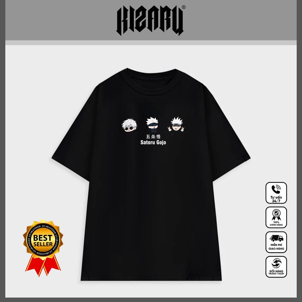 Áo Jujutsu Kaisen, Áo Gojo Satoru, Sukuna, Inumaki chất thun