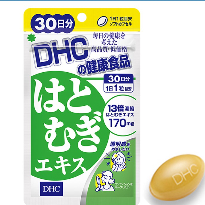 (GIẢM GIÁ SỐC) Viên Uống Sáng Da, trắng da DHC Adlay Extract Khôi Phục Sức Sống Cho Làn Da