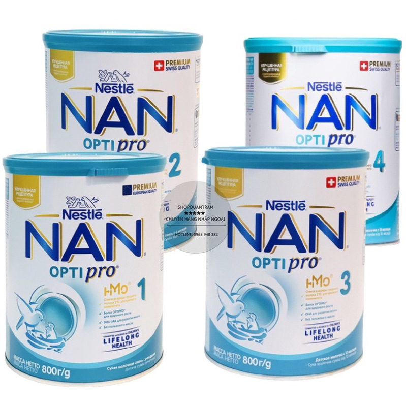 Sữa Nan Nga - 800g Số 1/2/3/4