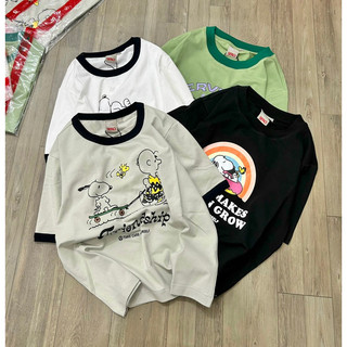 Áo croptop lửng in Peanuts Spao siêu xinh