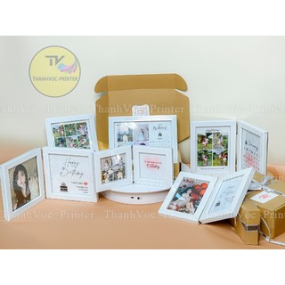  { Tặng Hộp Quà+ Rơm + Thiệp} Khung ảnh kỷ niệm ngày sinh nhật ngày cưới khung ảnh kỷ niệm quen nhau cho cặp tình nhân 