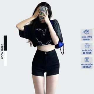 Quần short nữ GOZIN.STORE Chất vải umi hàn mềm mát thấm hút mồ hôi thông thoáng quần sooc nữ bigsize