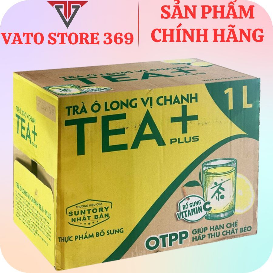 Trà ô long vị chanh TEA+ PLUS chai 1L