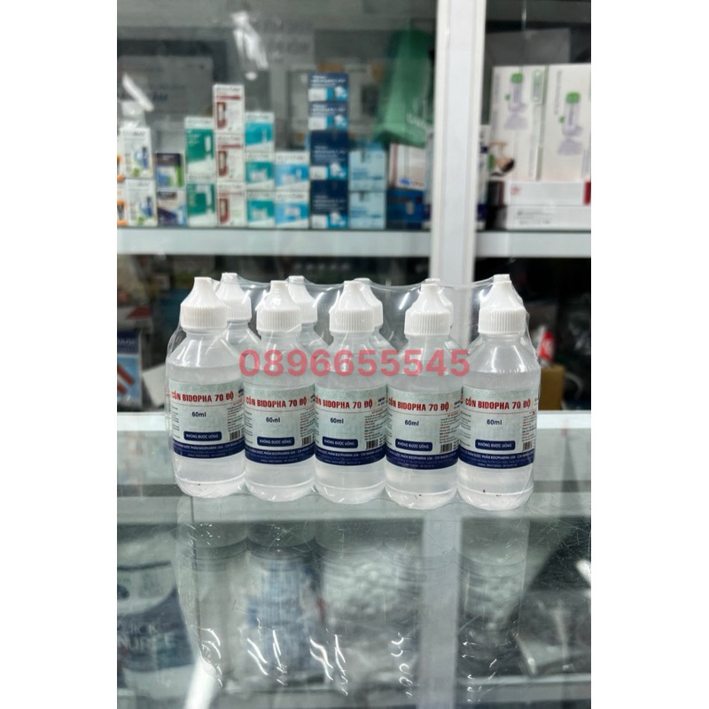 (Hoả tốc HCM) Cồn y tế 70 độ BIDOPHA 60ml/chai