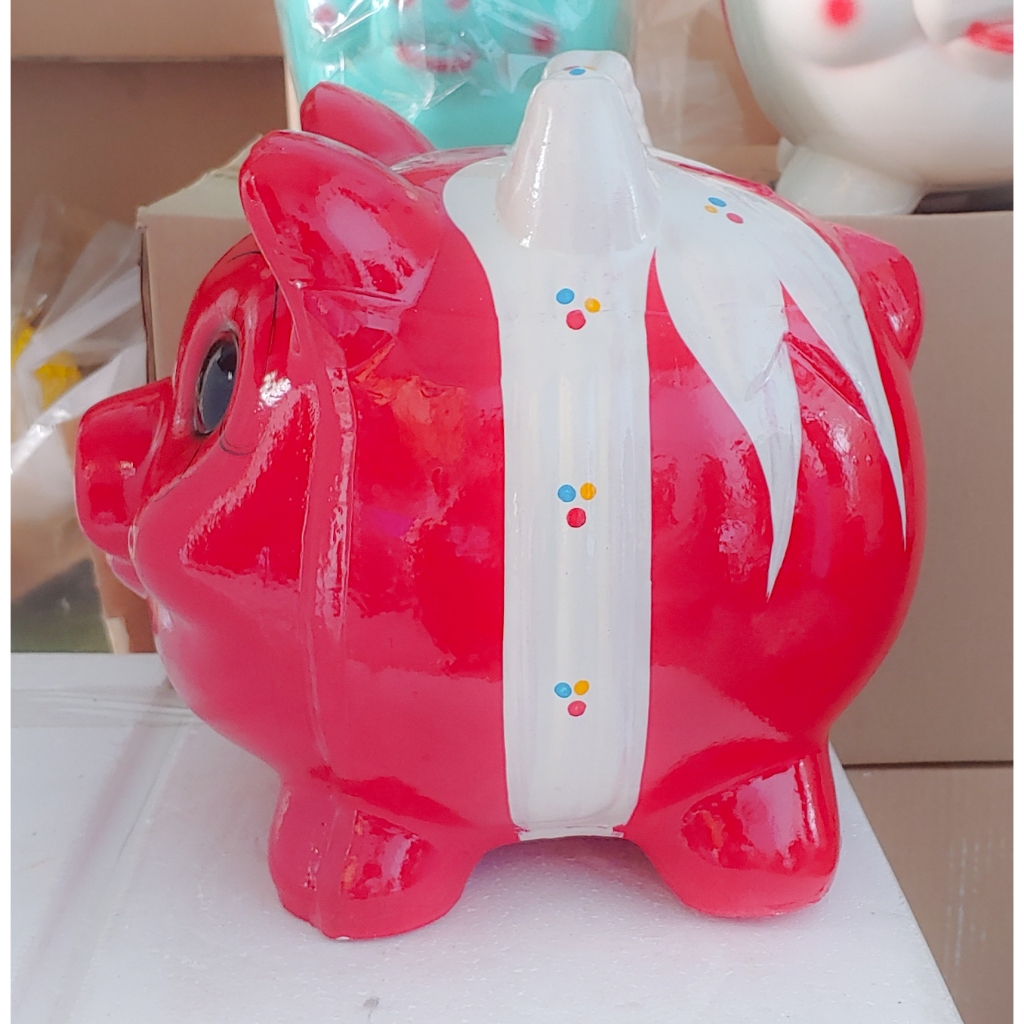 Heo đất tiết kiệm có nơ size lớn 30cm