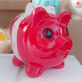 Heo đất tiết kiệm có nơ size lớn 30cm