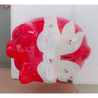 Heo đất tiết kiệm có nơ size lớn 30cm