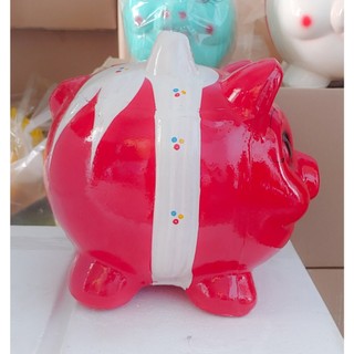 Heo đất tiết kiệm có nơ size lớn 28cm