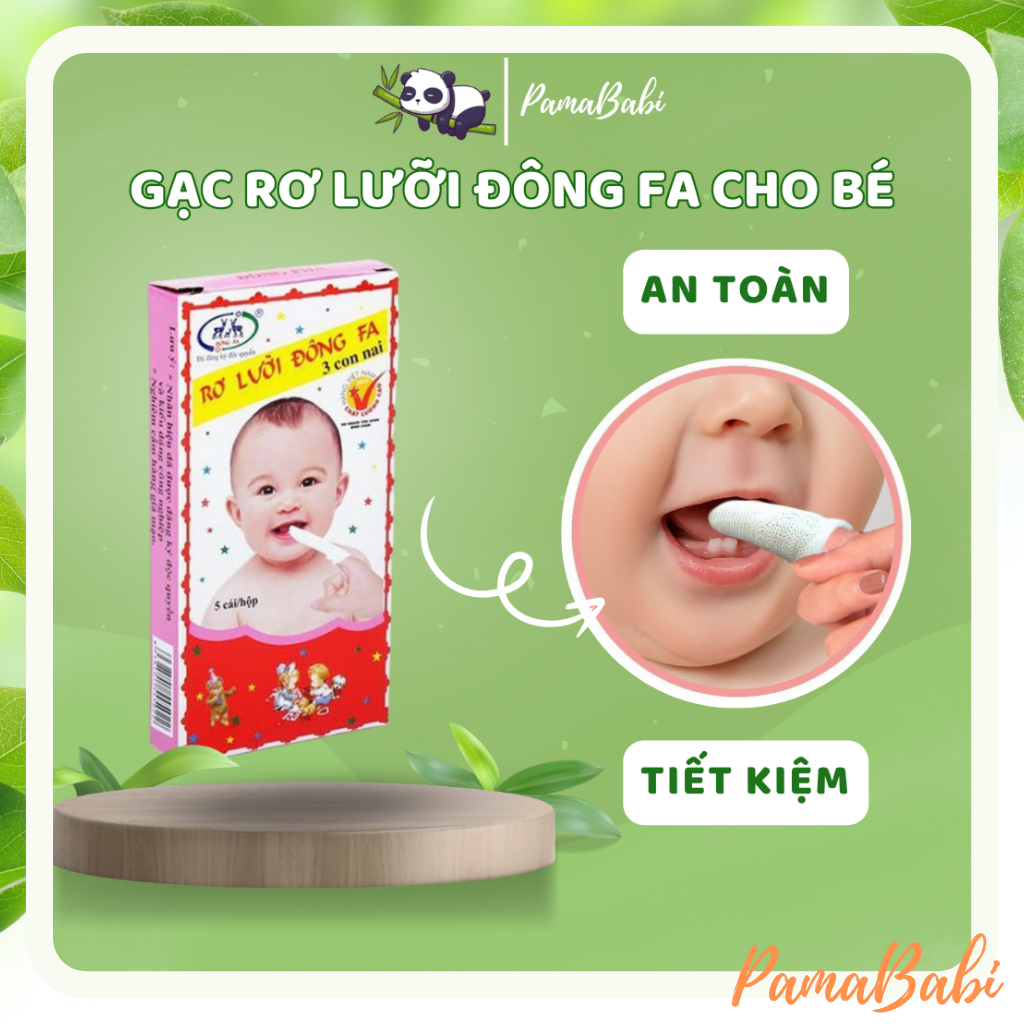 Rơ lưỡi Đông Pha cho bé, gạc rơ lưỡi cho bé