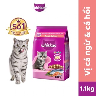 [Có vị mới ] Hạt Cho Mèo Con Whiskas Junior 1.1kg