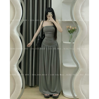 Váy ống , váy quây xếp ly eo dáng dài xoè nhẹ ( hình chính chủ HƯƠNG TUYẾT ANH BOUTIQUE )