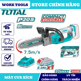 Total máy cưa xích dùng pin 20v tgsli20851