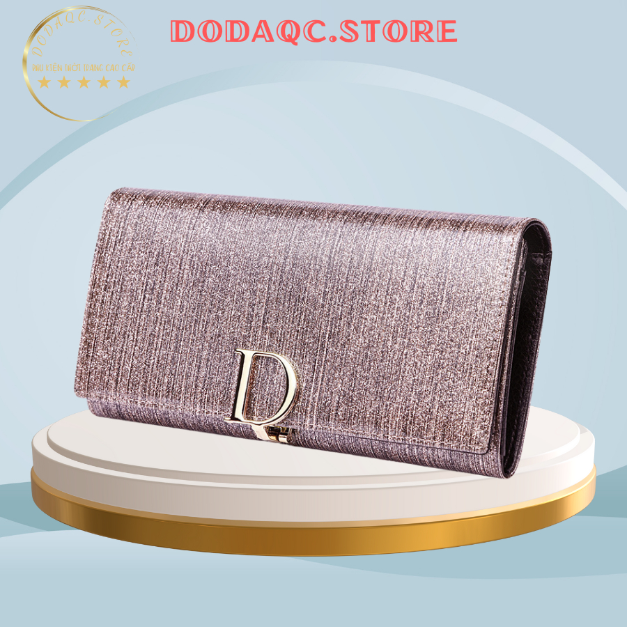 Ví Dài Nữ Cầm Tay Dự Tiệc Bóp Nữ Da Bò Ví Đựng Tiền Chính Hãng BANYANU Cao Cấp Có Hộp Làm Quà Tặng Sinh Nhật Kỷ Niệm