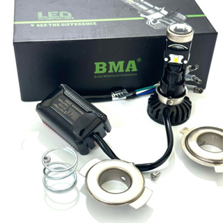 Đèn led pha bi cầu M8C chân đa năng chân Đa Năng Lắp Dream, Wave Nhỏ, Fu I, SH Mode ....BH 1 Năm