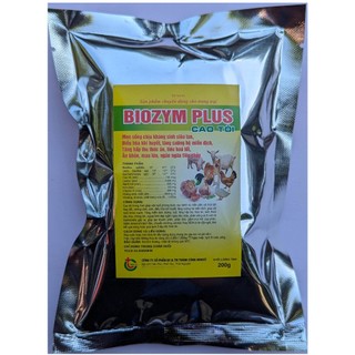 1 gói 200g BIOZYM PLUS Cao tỏi, men sống chịu kháng sinh siêu tan, tiêu hóa tốt, tăng hấp thu thức ănăn khỏe, mau lớn