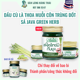 Cao Thoa Chống Muỗi & Côn Trùng Đốt Greenherb (Sả & Thảo Dược) - Thái Lan