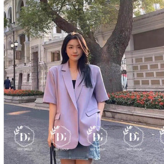 Áo blazer cộc tay sang chảnh siêu xinh kèm ảnh thật