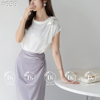 Áo sơ mi lụa thắt nơ chéo nàng thơ siêu xinh kèm ảnh thật