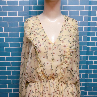 đầm bigsize voan in hoa màu 2hand