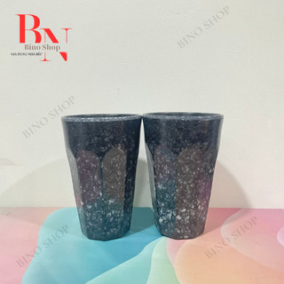 Ly Nhựa Melamine Vân Đá Kiểu Cao (LY27VD)