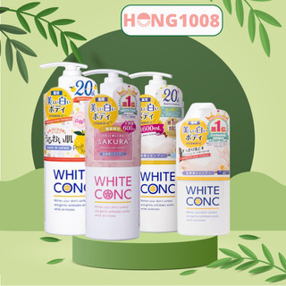 Sữa tắm trắng da White Conc Body Wash 600ml của Nhật - Marna White Conc Body Shampoo C II
