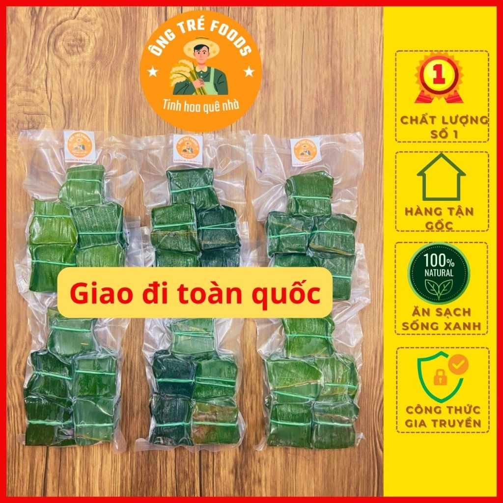 05 Cái Nem Chua Chợ Huyện, Nem Chua Lá Ổi, Nem Chua Bình Định, Nem Thịt Đặc Sản - Ông Tré Foods