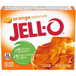 Bột râu câu vị cam hiệu Jell-o Gelatin Orange 85g
