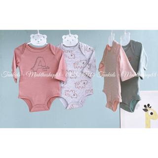 Bodysuit body chip sơ sinh body cotton dài tay Za.ra, Yampi xuất xịn