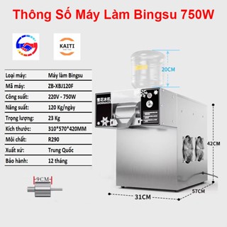 Máy Làm Kem Bingsu ZB-XBJ120F (750W), Máy Làm Kem Tuyết, Bảo Hành 12T