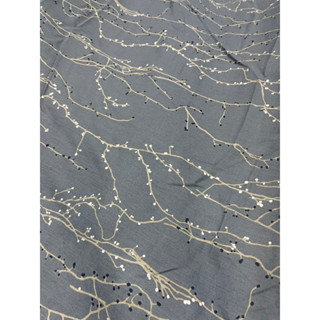  Vải linen tưng premium in họa tiết hoa nhí đẹp mắt .Khổ vải 1,4m 