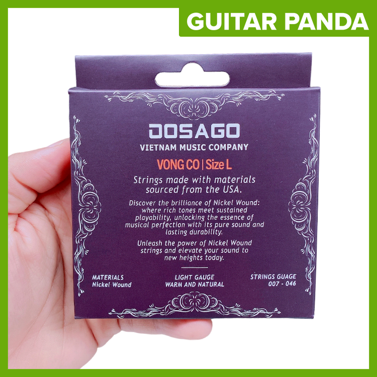 Dây Đàn Guitar Vọng Cổ Phím Lõm DOSAGO - Âm Thanh Chất Lượng, Bền Bỉ