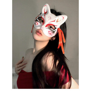Mặt nạ che mặt hồ ly, mặt nạ đèn lấp lánh, phụ kiện hóa trang cosplay cá tính Halloween mặt nạ ma