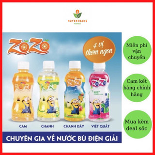 Thùng 24 chai Nước bù điện giải Oresol Zozo bù nước, tăng sức đề kháng Thùng 24 chai