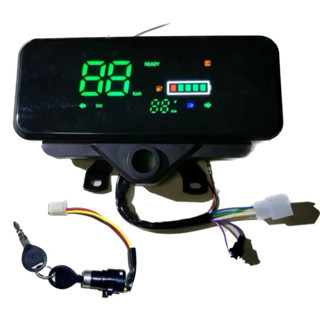 Đồng hồ xe điện 48v 60v 72v báo vol báo tốc độ đầy đủ chức năng ( kèm giá đỡ đồng hồ )