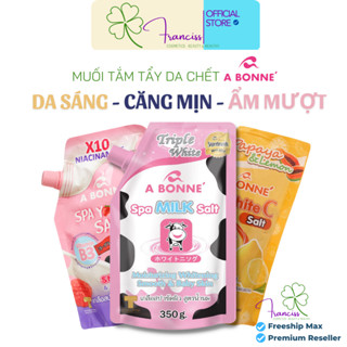 Muối Tắm A BONNE Triple White Spa Milk Tẩy Tế Bào Chết, Làm Sáng & Mềm Mịn Da 350g