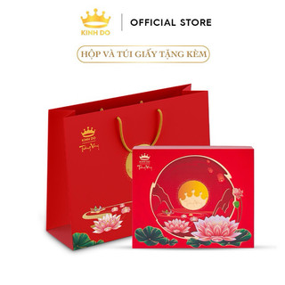 Bánh trung thu Kinh Đô trăng vàng Hồng Ngọc An Thịnh Đỏ hộp 4bánh