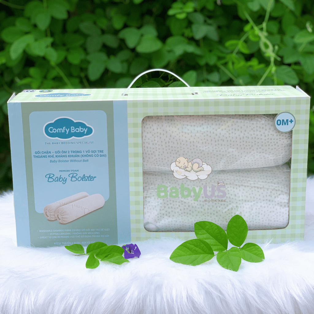 Gối ôm gối chặn sợi tre Comfy baby [BabyUS]