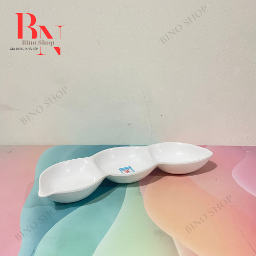 Chén Chấm Ba Ngăn Horeca Melamine Cao Cấp- C112