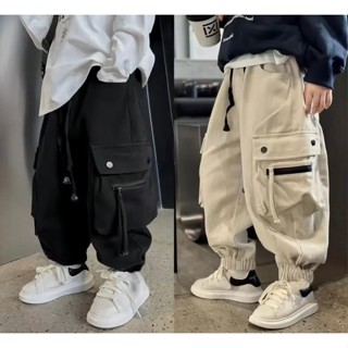 [18-40kg] Quần Dài Túi Hộp Chất KAKI Mềm Bé Trai Siêu Kute Cá Tính