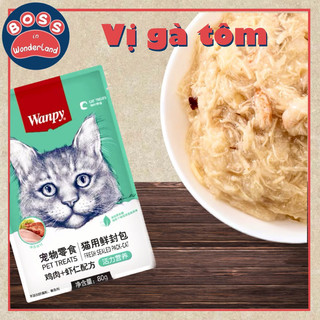 Pate gói cho mèo WANPY MỌI LỨA TUỔI 80G
