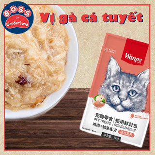 Pate gói cho mèo WANPY MỌI LỨA TUỔI 80G
