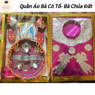 Quần áo vàng mã bà cô tổ, bà chúa đất đóng hộp
