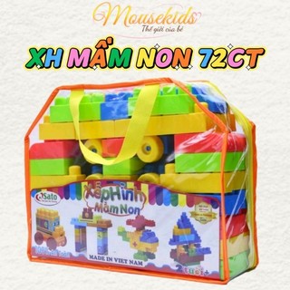 Bộ xếp hình mầm non cho bé - Xếp hình thông minh Nhựa An Toàn