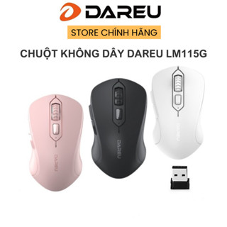 Chuột máy tính không dây Dareu lm115G Pink / Black / White