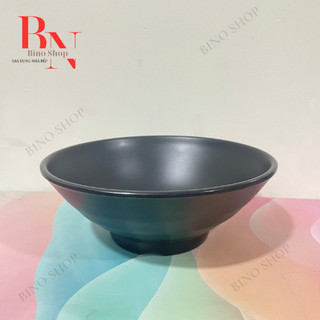 Tô Nhựa Melamine Đen Nhám Nhiều Size