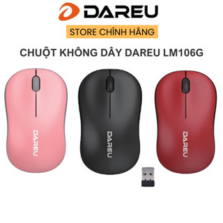 Chuột không dây Dareu LM106G Hồng / Xanh / Đen / Đỏ / Trắng - Kết nối xa 10m