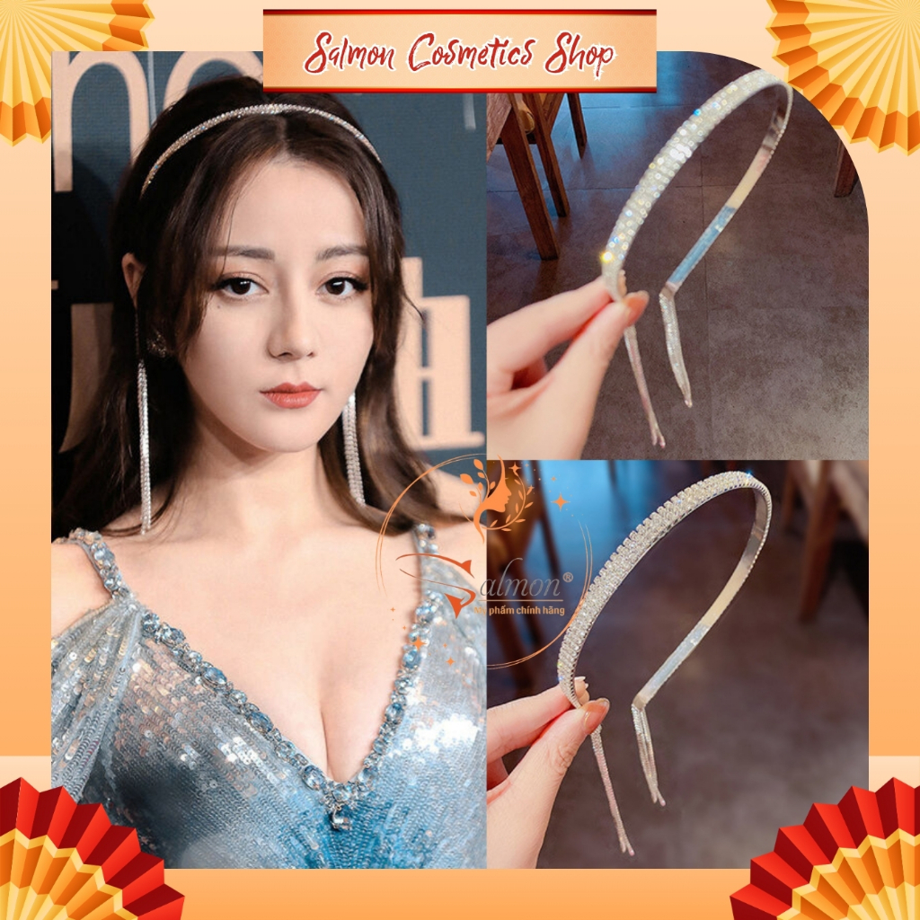 Băng Đô Cài Tóc Tua Rua Đính Kim Cương Lấp Lánh, Thời Trang Phong Cách Hàn Quốc Hottrend Năm, Nội Địa Trung- Salmon Shop